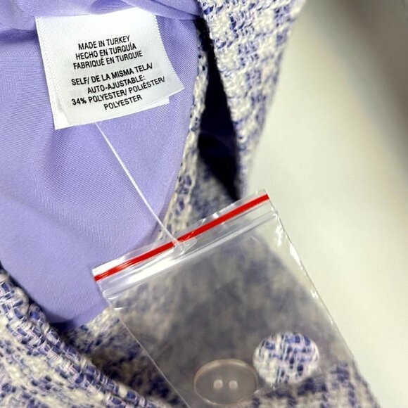 FAVORITE DAUGHTER  The Dasha Houndstooth Check Top in Lilac Tweed Size US 10 - Picture 9 of 14